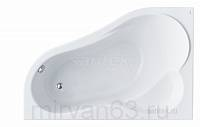 Акриловая ванна Ибица 150х100 L Santek асимметричная белая 1WH112034