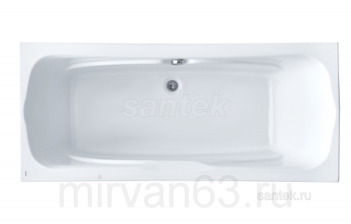 Акриловая ванна Корсика 180х80 Santek прямоугольная белая 1WH111981