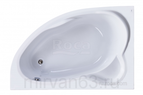 Акриловая ванна Luna 170x115 Roca асимметричная левая белая ZRU9302911