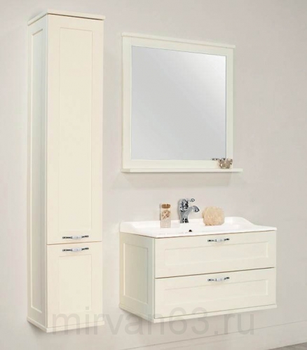 Комплект мебели для ванной Акватон Леон 65 дуб белый
