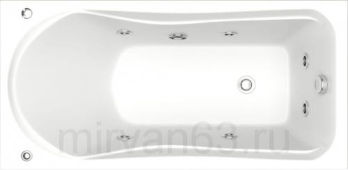Гидромассажная ванна с г/м Bas Бриз 150 серия FLAT