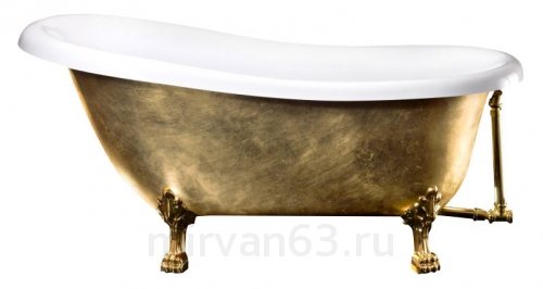 Акриловая ванна BelBagno BB04-ORO/BIA золото