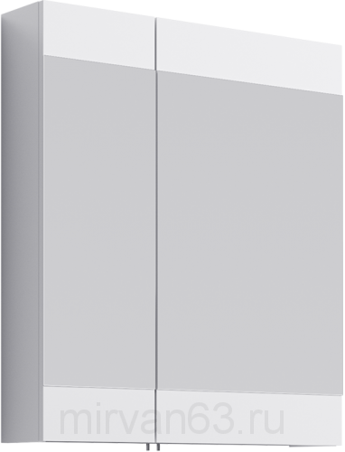 Бриг шкаф-зеркало, цвет белый, Br.04.07/W,  70 см Aqwella