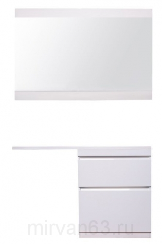 Комплект мебели Style Line Даллас 130 R Люкс Plus белый