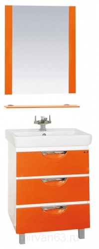Мебель для ванной Misty Жасмин 60 оранжевая