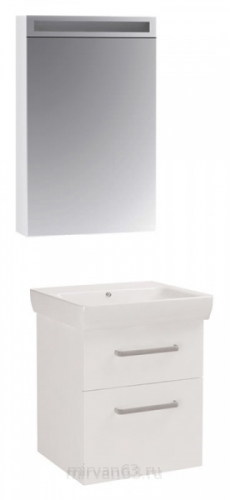 Мебель для ванной Dreja Q max S 55 белый глянец