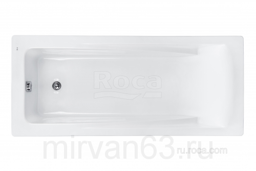 Акриловая ванна Roca Hall 170х75 прямоугольная белая ZRU9302768