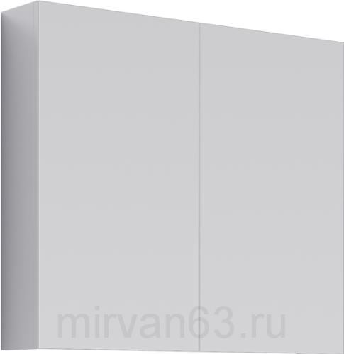 МС шкаф-зеркало, цвет белый, МС.04.08,  80 см Aqwella