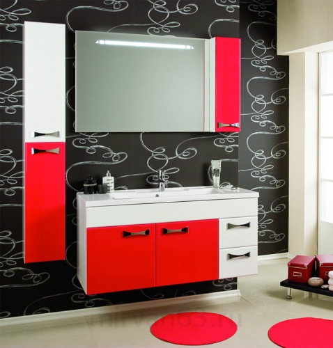 Комплект мебели для ванной Акватон Диор 120 белая