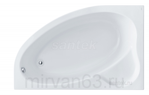 Акриловая ванна Эдера 170х110 L Santek асимметричная белая 1WH111995