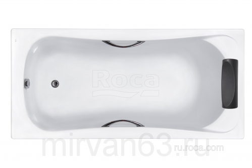 Акриловая ванна BeCool 180x80 Roca прямоугольная белая ZRU9302782