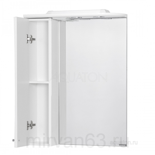 Зеркальный шкаф Aquaton Джимми 57 левый белый 1A034002DJ01L