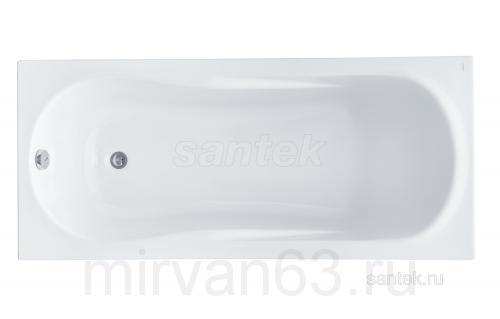 Акриловая ванна Каледония 150х75 Santek прямоугольная белая 1WH302383