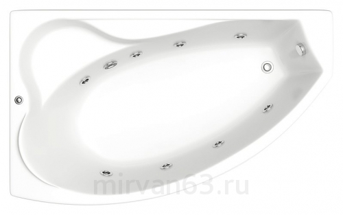 Гидромассажная ванна Bas Николь 170 см L с г/м