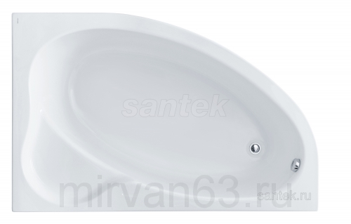 Акриловая ванна Эдера 170х110 R Santek асимметричная белая 1WH111994
