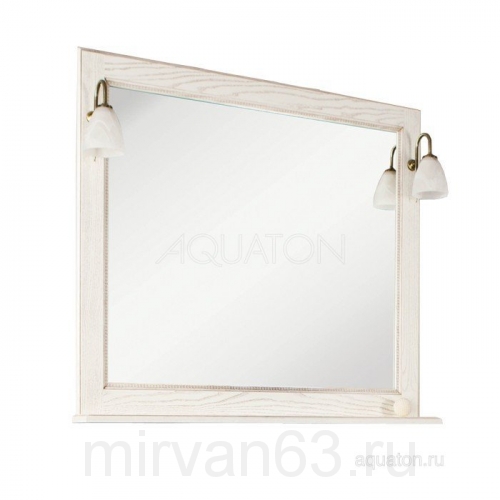 Зеркало Aquaton Жерона 105 белое золото 1A158802GEM40
