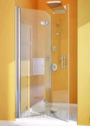 Душевая дверь в нишу GuteWetter Lux Door GK-102A левая 100 см стекло бесцветное, профиль хром