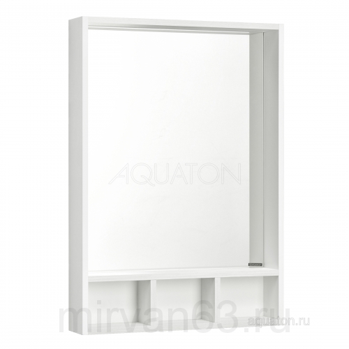 Зеркало Aquaton Йорк 60 белый, выбеленное дерево 1A170102YOAY0