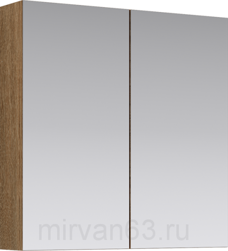 МС шкаф-зеркало, цвет дуб сонома, МС.04.07/DS  70 см Aqwella