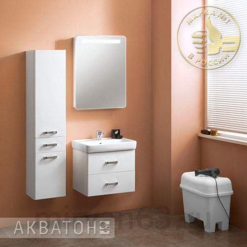 Комплект мебели для ванной Акватон Америна 60 белая