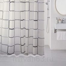Штора для ванной комнаты, 180*180 см, PEVA, Free Design (white), Milardo, 521V180M11