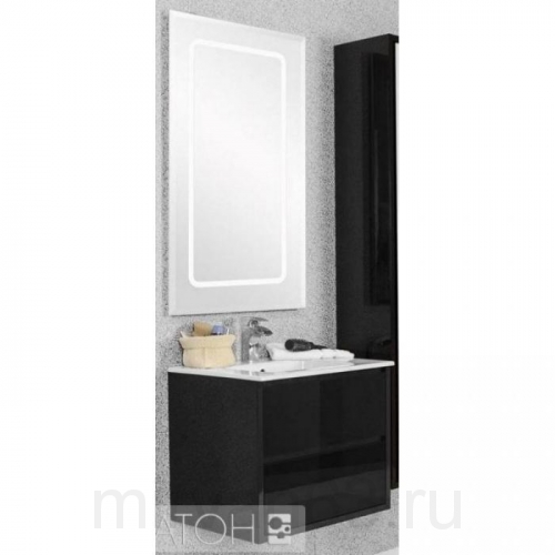 Комплект мебели Aquaton Римини 60 черный глянец 1A226601RN950 NEW
