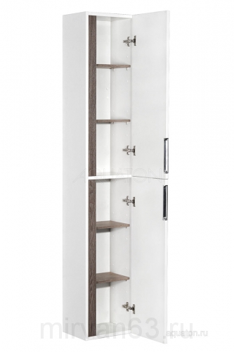 Шкаф - колонна Aquaton Рене белый, грецкий орех 1A222003NRC80