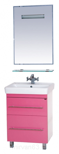 Мебель для ванной Misty Елена 60 розовая