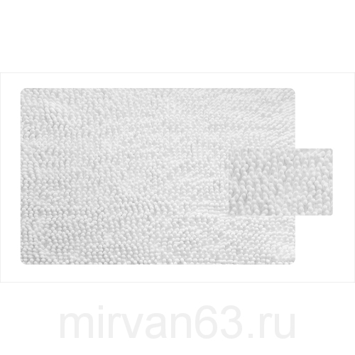 Коврик для ванной комнаты, 50*80 см, микрофибра (шенилл), White Leaf, IDDIS, 650M580i12
