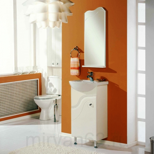 Комплект мебели для ванной Aquaton Колибри 45 левый белый
