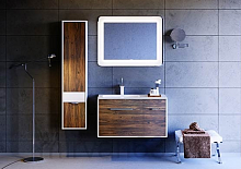 Malaga мебель для ванной подвесная левая, цвет крафт темный, Mal.01.09/L/CD  91,5 см Aqwella 5 stars