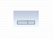 Панель смыва Aquatek Slim Белая глянец (клавиши прямоугольные никель) KDI-0000022