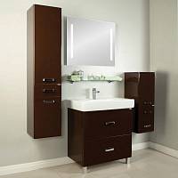 Комплект мебели для ванной Акватон Америна Н 80 темно-коричневая
