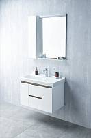 Комплект мебели для ванной Aquaton Рене 80 белый, грецкий орех