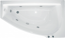 Акриловая ванна Belrado Меги 140*850 асимметричная