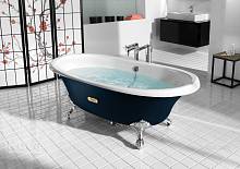 Чугунная ванна Roca Newcast 170x85 233650002 черная снаружи и без ручек