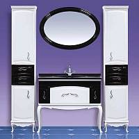 Мебель для ванной Misty Флоренция бело-черный