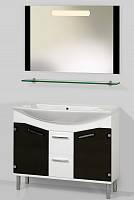 Мебель для ванной Gemelli Logica 108 напольная colorglass белый глянец