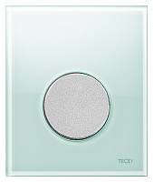 Клавиша смыва Tece Loop Urinal 9242652 зеленое стекло, кнопка хром матовый