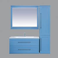 Мебель для ванной Misty Марта 100 подвесная голубая