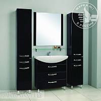 Комплект мебели для ванной Акватон Ария Н 80 черный глянец