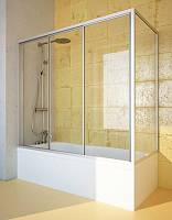 Шторка на ванну GuteWetter Practic Part GV-413 левая 160x70 см стекло бесцветное, профиль матовый хром