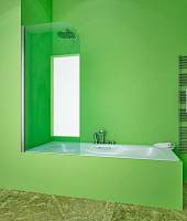 Шторка на ванну GuteWetter Lux Pearl GV-601A левая 60 см стекло бесцветное, профиль хром