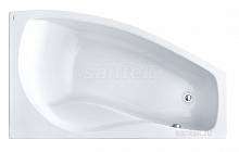 Акриловая ванна Майорка XL 160х95 R Santek асимметричная белая 1WH111990