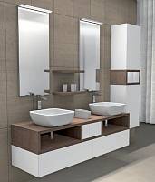 Комплект мебели для ванной Акватон Интегро 160 орех /ящики