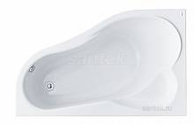 Акриловая ванна Ибица XL 160х100 L Santek асимметричная белая 1WH112036
