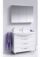 Аллегро мебель для ванной напольная Стиль 1050 , цвет белый, Agr.01.10/3  102 см Aqwella