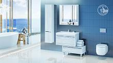 Комплект мебели для ванной Aquaton Капри 80 бетон пайн