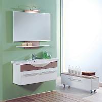 Комплект мебели для ванной Акватон Логика 110 лен