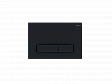 Панель смыва Aquatek Slim Черная матовая (клавиши прямоугольные никель) KDI-0000026